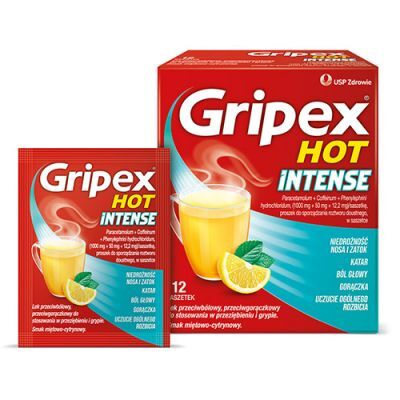 GRIPEX Hot Intense Proszek, 12 saszetek