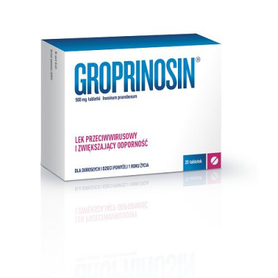 GROPRINOSIN 500 mg 20 tabletek
