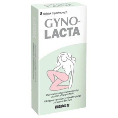 GYNOLACTA  8 tabletek dopochwowych
