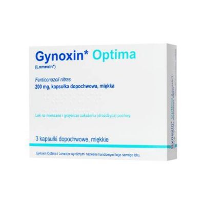 Gynoxin Optima 200 mg, 3 kapsułki dopochwowe miękkie