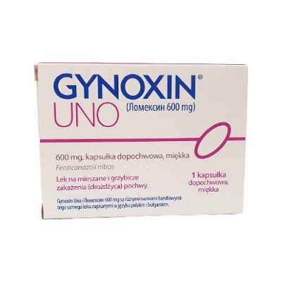 GYNOXIN UNO 600 mg 1 kapsułka dopochwowa INPHARM