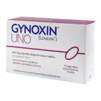 GYNOXIN UNO 600mg INPHARM, 1kaps. dopochwowa