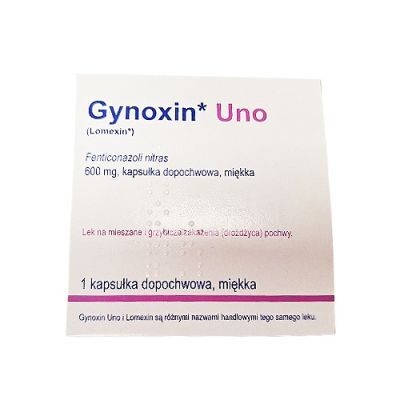 Gynoxin Uno Miękka kapsułka dopochwowa 600 mg, 1 kaps.