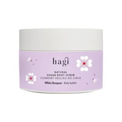 Hagi Biały Bukiet Naturalny peeling cukrowy do ciała, 200 g