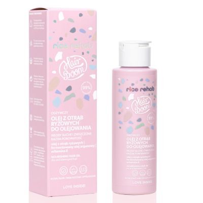 HairBoom Rice Rehab Odżywczy olej z otrąb ryżowych do olejowania, włosy suche i zniszczone, 100 ml