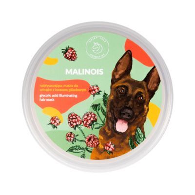 Hairy Tale Cosmetics Malinois Nabłyszczająca maska do włosów z kwasem glikolowym, 200 ml