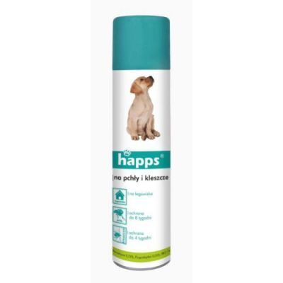 HAPPS Spray na pchły i kleszcze dla psów, 250ml