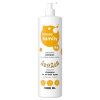 Happy Family Naturalny szampon do każdego rodzaju włosów, 1000 ml
