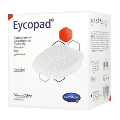Hartmann EYCOPAD Kompresy oczne jałowe 56x70mm- 25szt.