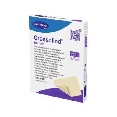Hartmann Grassolind opatrunek jałowy z maścią- 5x5cm- 10szt.