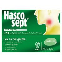 HASCOSEPT o smaku miętowym 24 pastylki