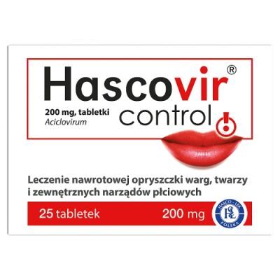 Hascovir Control 200 mg, 25 tabletek