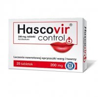 HASCOVIR CONTROL 200 mg 25 tabletek