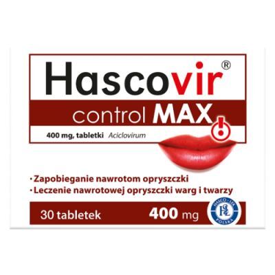 Hascovir Control MAX 400mg, 30 tabletek