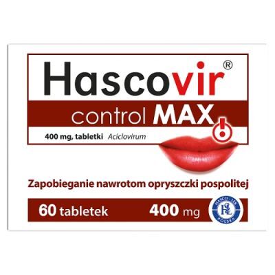 Hascovir Control MAX 400mg, 60 tabletek