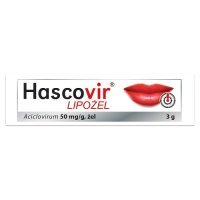 Hascovir LIPOŻEL, 50 mg/g, żel na opryszczkę, 3g