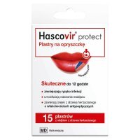 HASCOVIR PROTECT Plastry na opryszczkę 15 sztuk