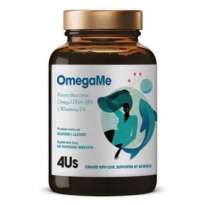 HEALTH LABS 4US OmegaMe DHA i EPA z ryb z witaminą D3 60 kapsułek