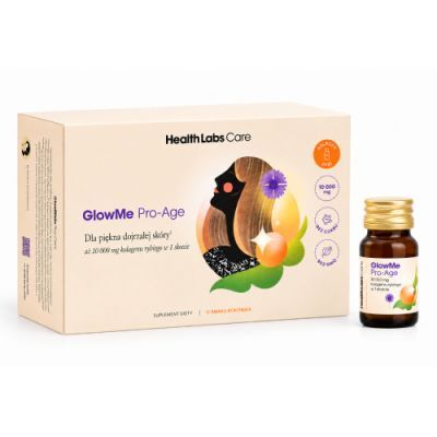 Health Labs GlowMe Pro-Age Shot z kolagenem o smaku rokitnika, 15 x 30 ml
