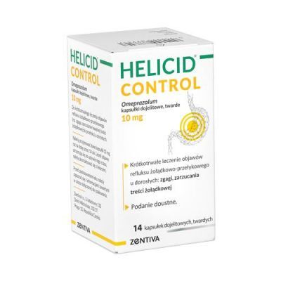 HELICID CONTROL 10 mg, 14 kaps. dojelitowych