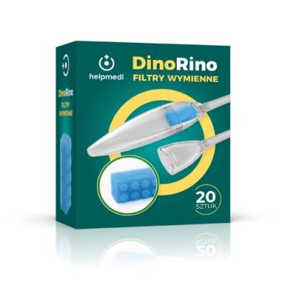 HelpMedi DinoRino Filtry do ustnego aspiratora kataru wymienne, 20 szt.