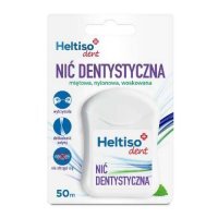 Heltiso Dent Nić dentystyczna miętowa, nylonowa, woskowana, 50m