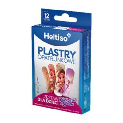 Heltiso Plastry opatrunkowe Zestaw dla dzieci Księżniczki i Wróżki, 12 szt.