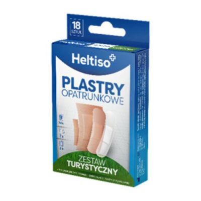 Heltiso Plastry opatrunkowe Zestaw turystyczny, 18 szt.