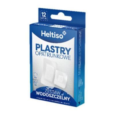 Heltiso Plastry opatrunkowe Zestaw wodoszczelny, 12 szt.