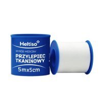 Heltiso Przylepiec tkaninowy 5m x 5cm, 1 sztuka