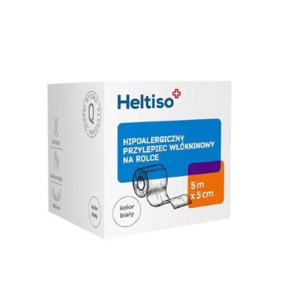 Heltiso Przylepiec włókninowy, 5m x 5cm, 1szt. (rolka)