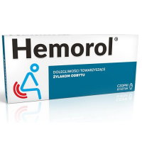 HEMOROL 12 czopków, hemoroidy, ból, stan zapalny