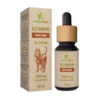 HEMPKING Olej Konopny DOG CARE Full Spectrum 1000mg fitoskładników, 50ml