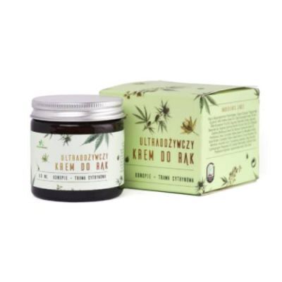 HEMPKING Ultraodżywczy konopny krem do rąk o zapachu trawy cytrynowej, 50ml