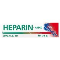 Heparin-Hasco 250 j.m./g żel, 35 g