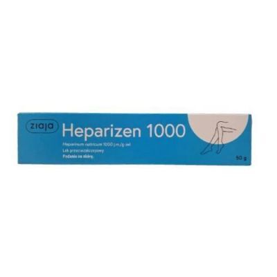 HEPARIZEN 1000 1000 j.m./g żel  50 g  ZIAJA