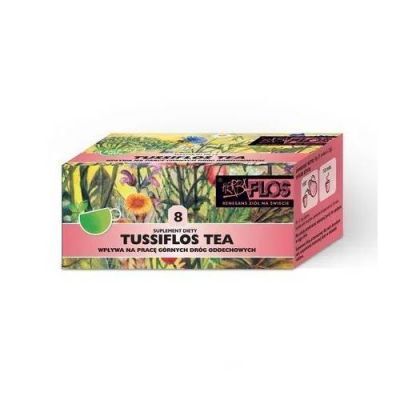 HERBA-FLOS Tussiflos TEA 8 Herbatka ziołowa, 20 saszetek po 2 g