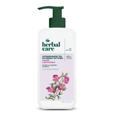 Herbal Care Czystek z pantenolem Ultradelikatny żel do higieny intymnej, 330 ml