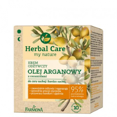 HERBAL CARE Krem odżywczy olejek arganowy 50 ml FARMONA
