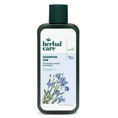 Herbal Care Len Szampon do włosów suchych i łamliwych z ekstraktem z lnu, 330 ml