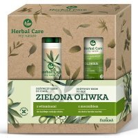 HERBAL CARE ZESTAW pielęgnacja ciała Zielona Oliwka balsam 400ml +  krem do rąk 100ml FARMONA