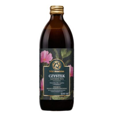 HERBAL MONASTERIUM CZYSTEK naturalny sok z czystka z witaminą C 500 ml