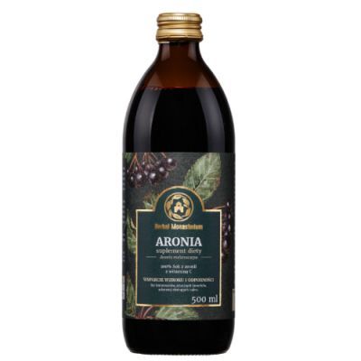 HERBAL MONASTERIUM naturalny sok z aronii z witaminą C 500 ml