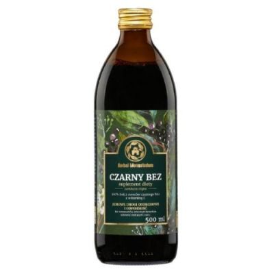 HERBAL MONASTERIUM naturalny sok z czarnego bzu z witaminą C 500 ml