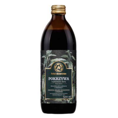 HERBAL MONASTERIUM naturalny sok z pokrzywy z witaminą C 500 ml