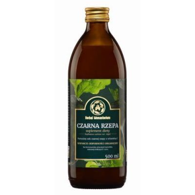 HERBAL MONASTERIUM Sok z czarnej rzepy, 500ml KRÓTKA DATA 31.12.2024