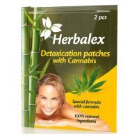 HERBALEX Plastry oczyszczające z konopiami 2 sztuki