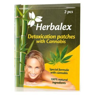 HERBALEX Plastry oczyszczające z konopiami 2 sztuki