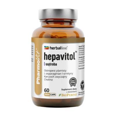 PHARMOVIT HERBALLINE HEPAVITOL wątroba 60 kapsułek