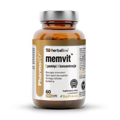 PHARMOVIT HERBALLINE MEMVIT pamięć i koncentracja 60 kapsułek